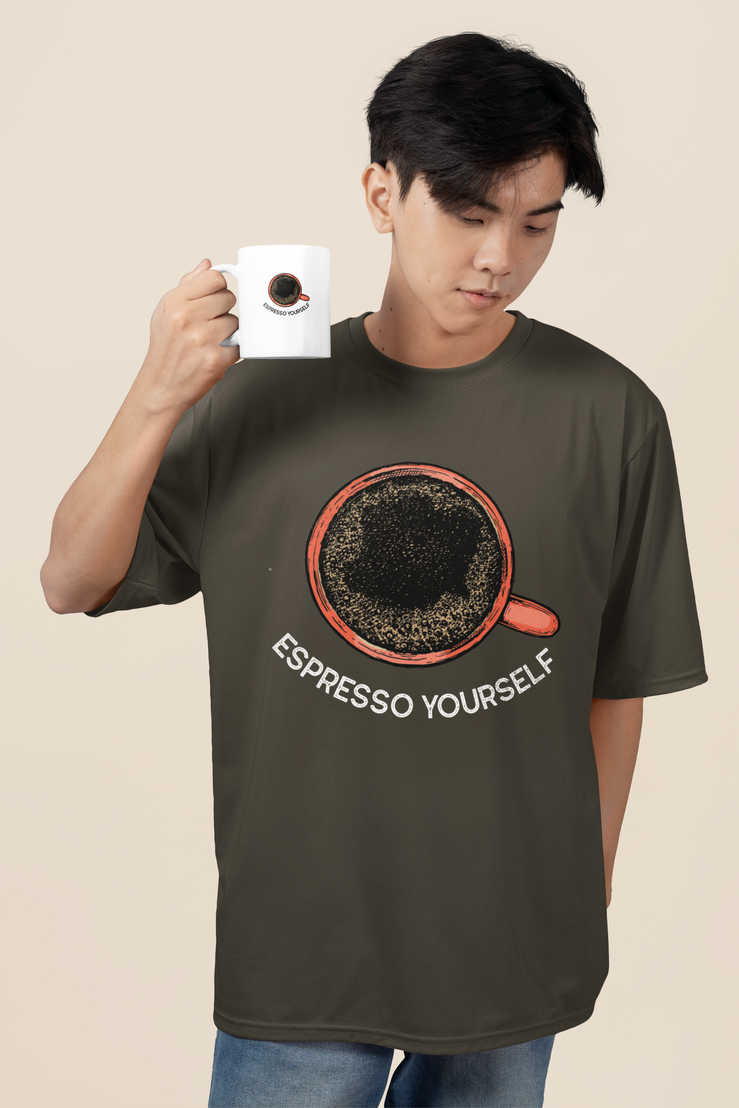 ESPRESSO YOURSELF OVERSIZED TEE