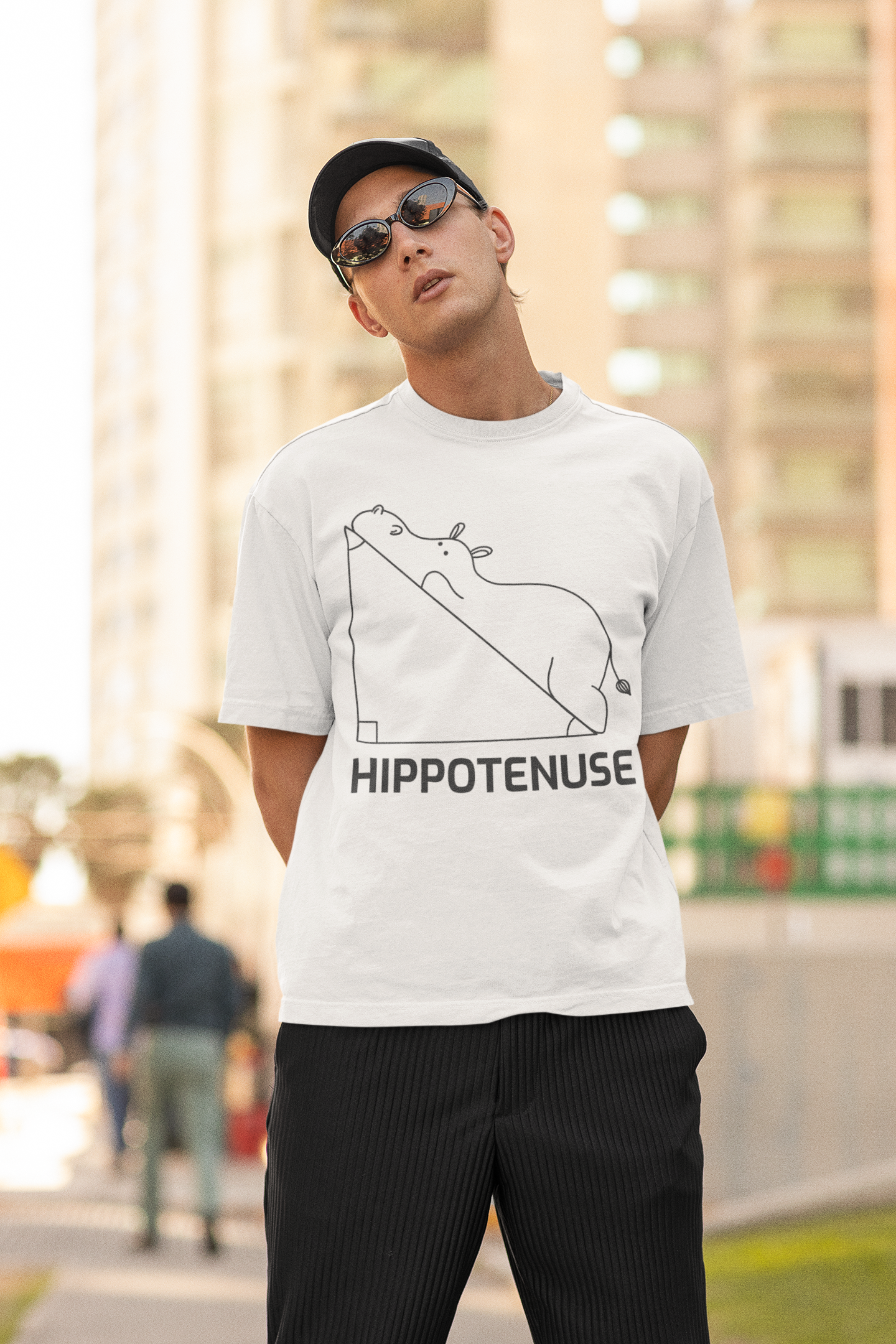 HIPPO HYPOTENUSE OVERSIZED TEE