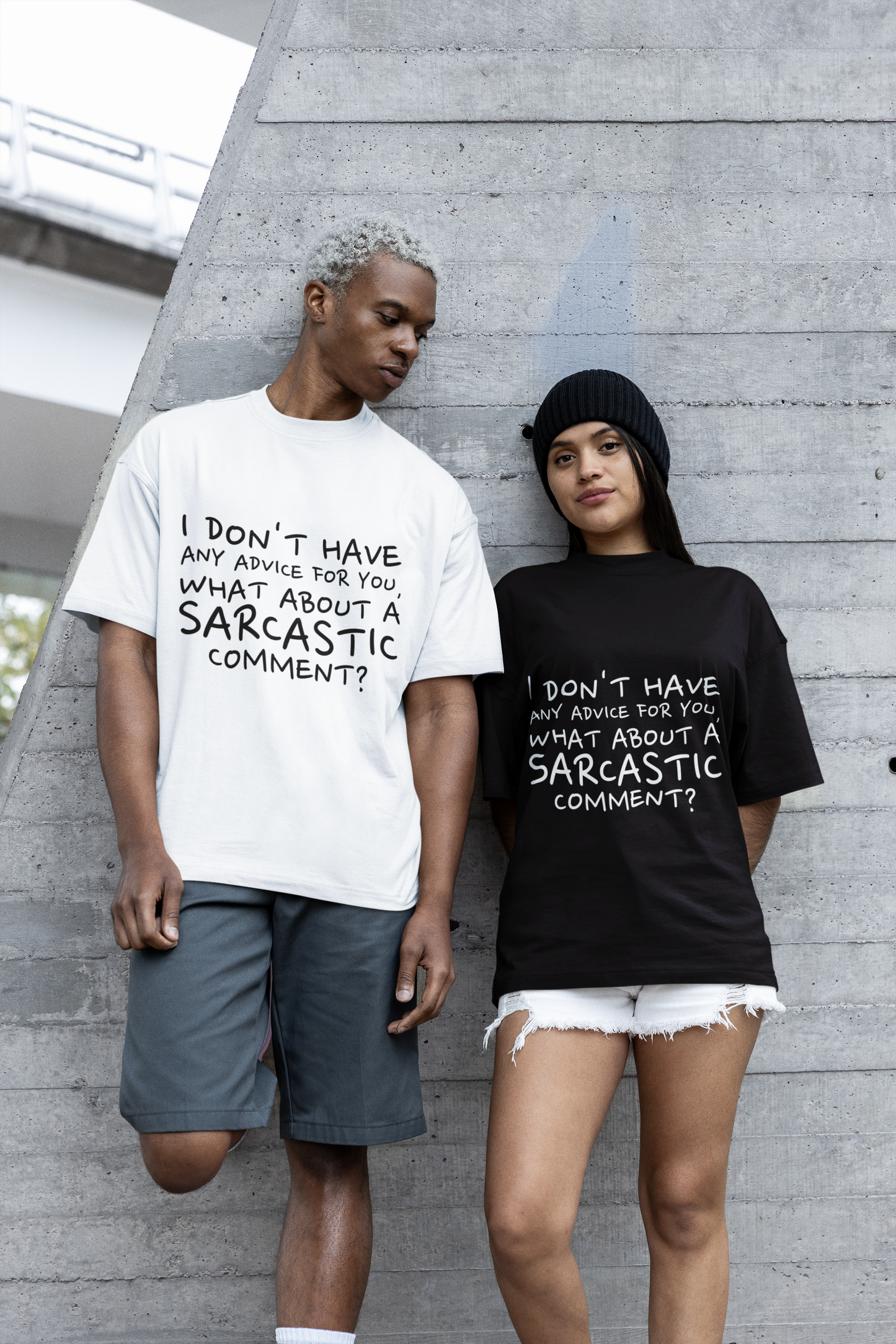 SARCASMISTIC BLACK OVERSIZED TEE