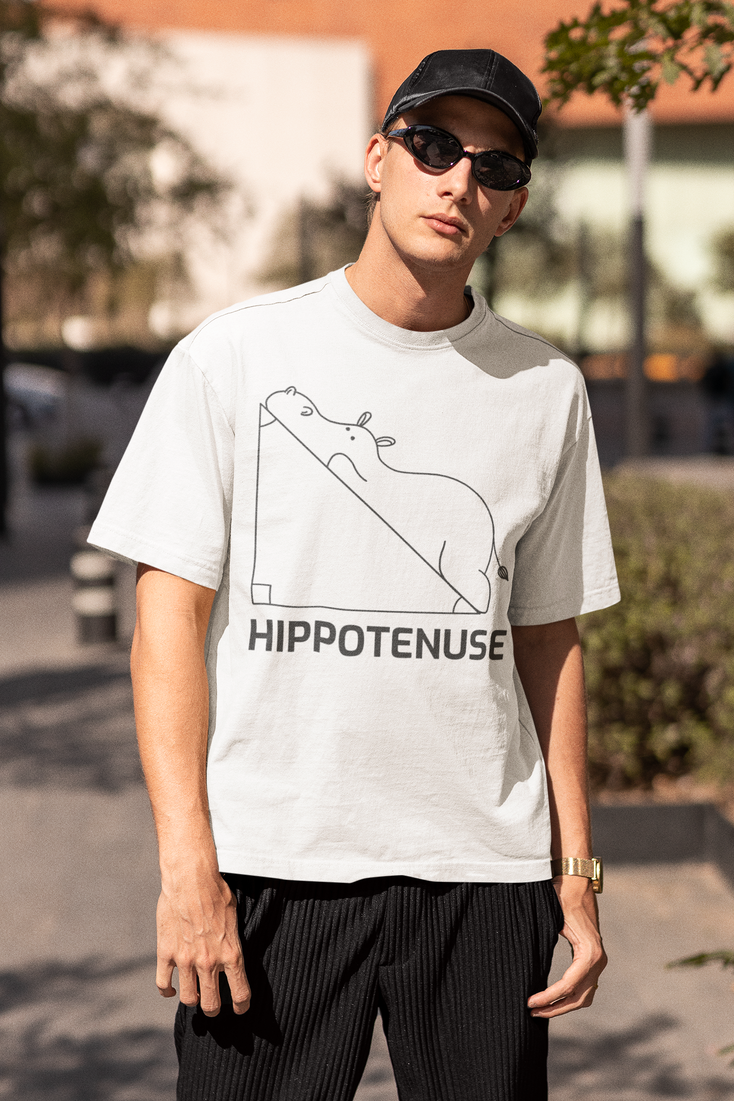 HIPPO HYPOTENUSE OVERSIZED TEE