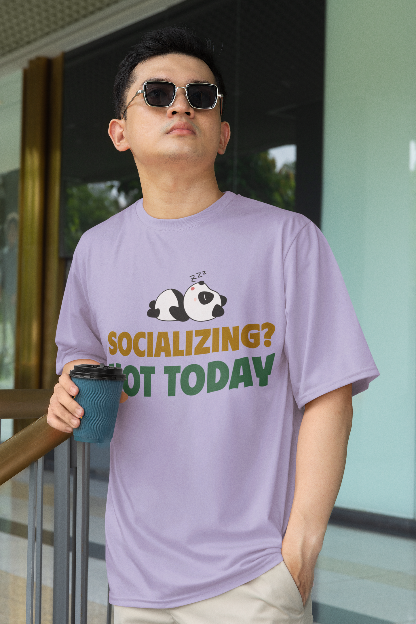 NO SOCIAL BUTTERFLYING OVERSIZED TEE