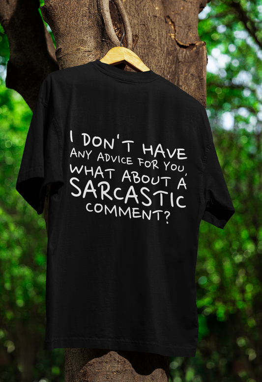 SARCASMISTIC BLACK OVERSIZED TEE