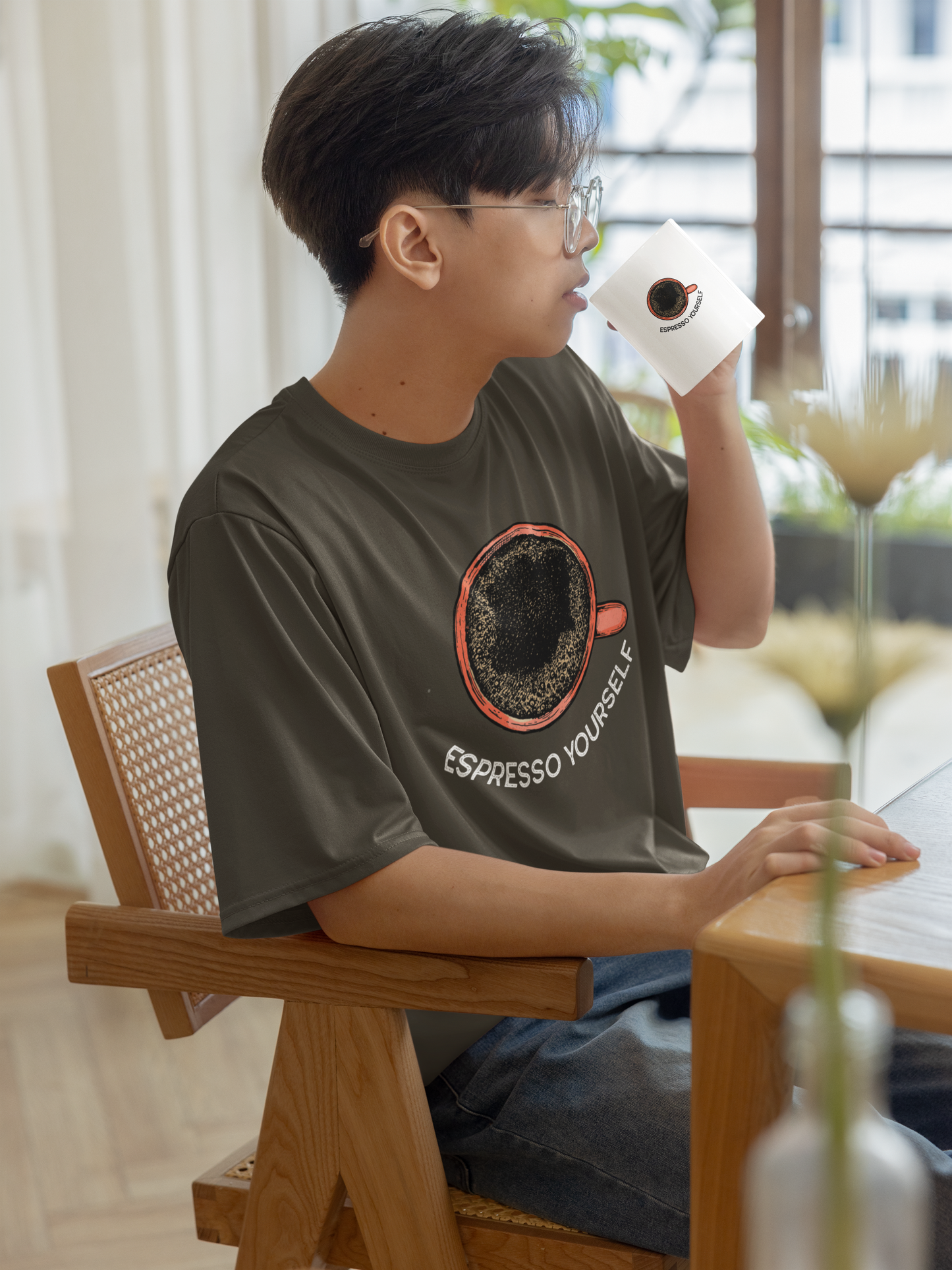 ESPRESSO YOURSELF OVERSIZED TEE