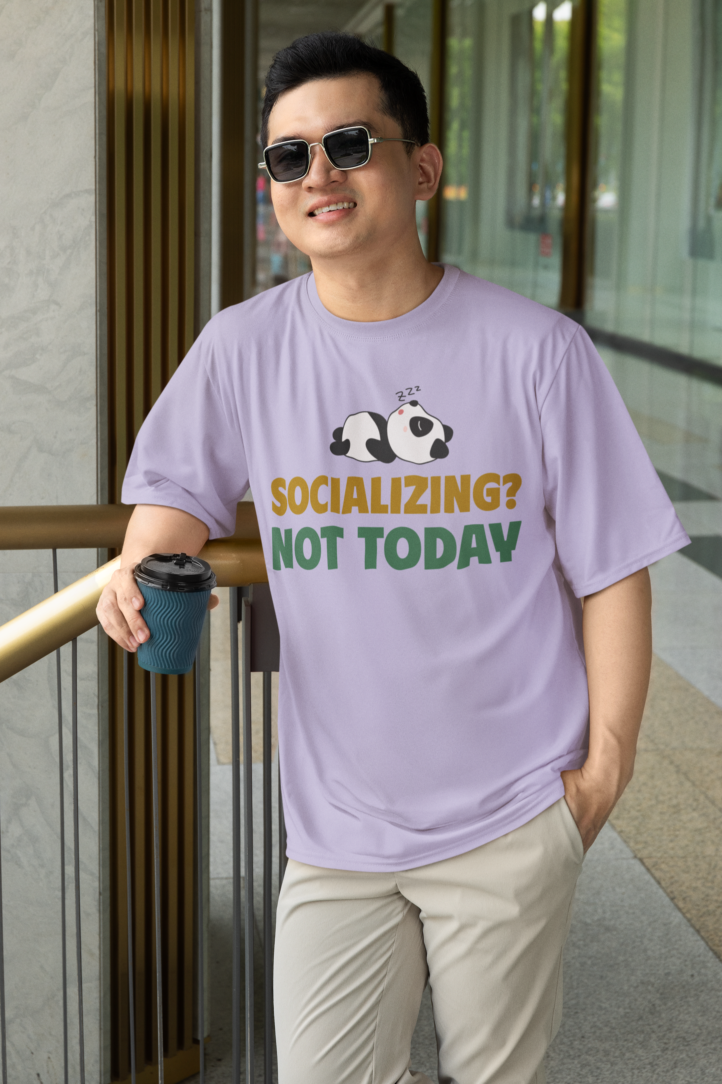 NO SOCIAL BUTTERFLYING OVERSIZED TEE